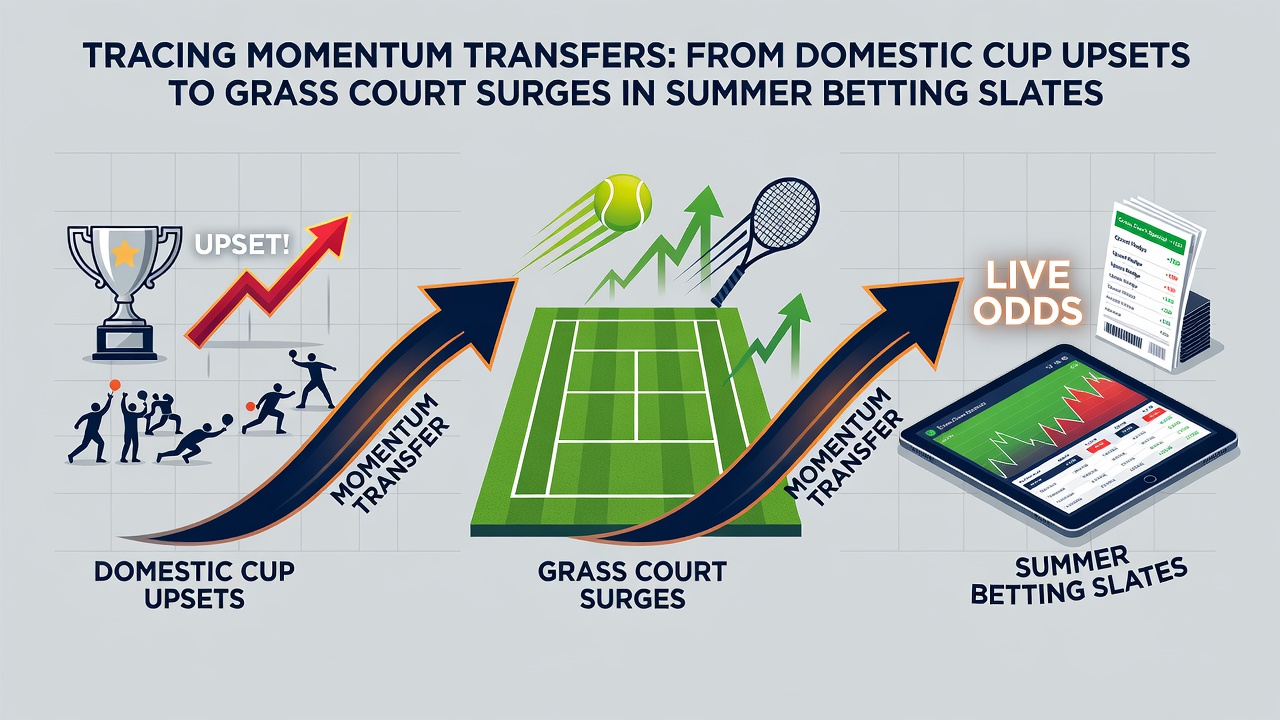 Data charts showing correlation between soccer cup results and tennis grass court outcomes in summer betting markets